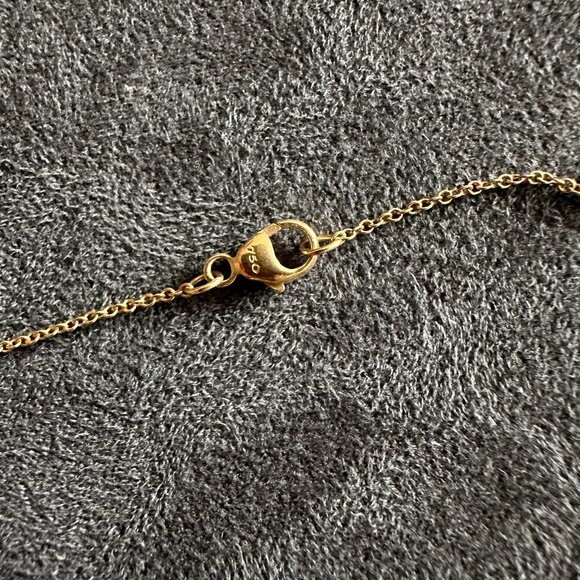 David Yurman Cable Cross Necklace w/ Pavé White Diamonds & 18K Yellow Gold - 18" - Picture 13 of 16